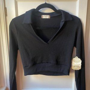 Altair'd State Black crop top Woman's Small